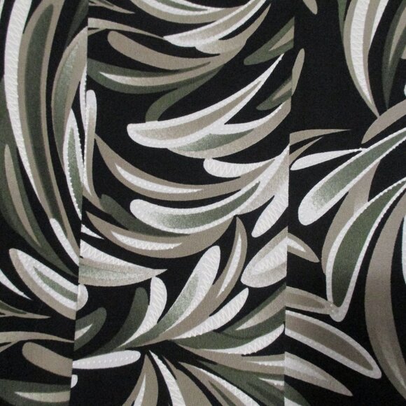 Sami & Jo top wash & wear stretchy black tans olive green cute 3/4 sleeve sz XL - Picture 9 of 9